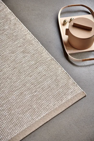 Sam matta - Pale orange-cream, 70x90 cm - Pappelina