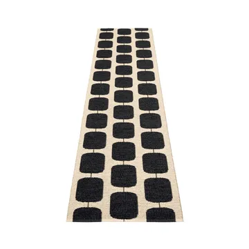 Sten gångmatta - black, 70x300 cm - Pappelina