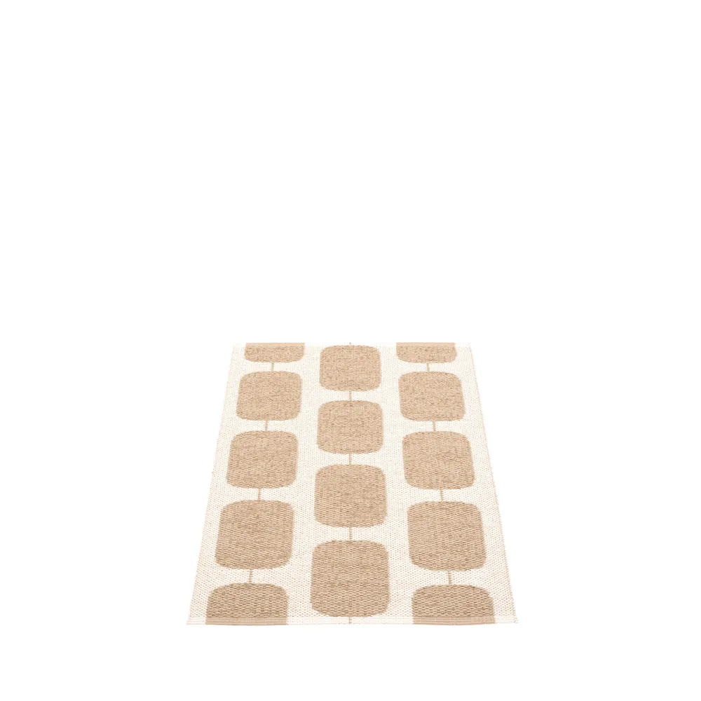 Sten gångmatta, light nougat, 70x100 cm Pappelina