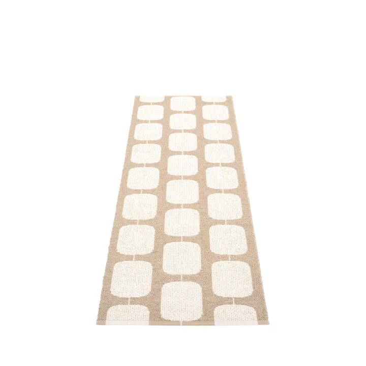 Sten gångmatta - light nougat, 70x200 cm - Pappelina