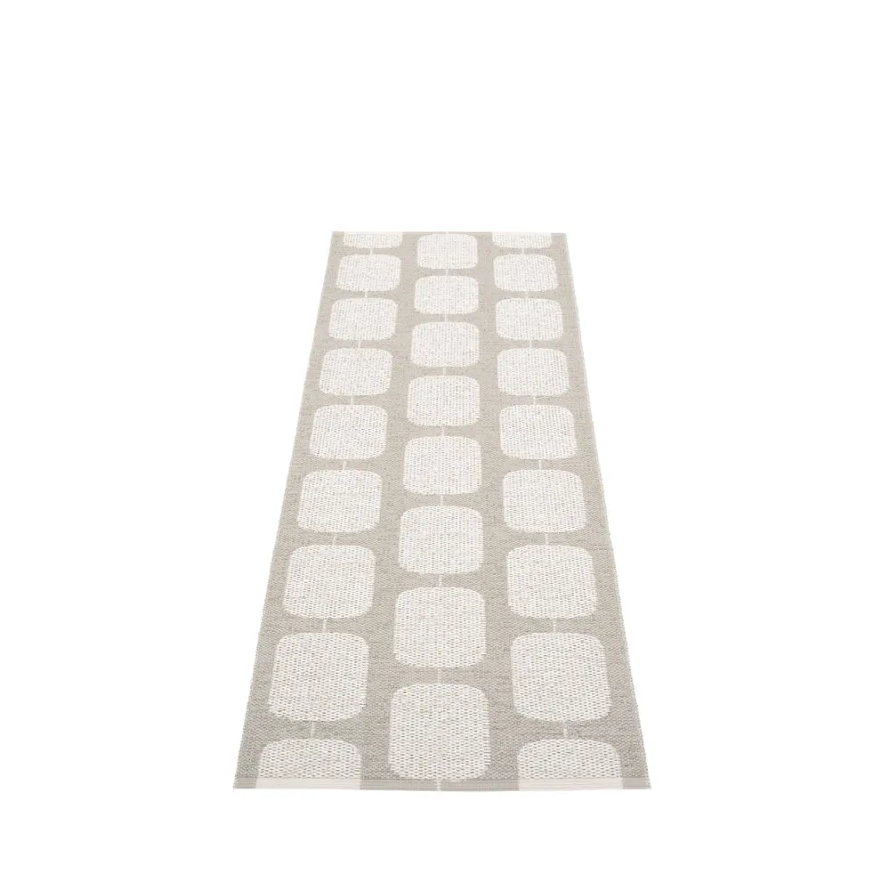 Sten gångmatta, warm grey, 70x200 cm Pappelina