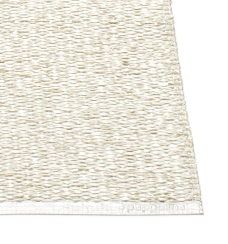 Svea gångmatta vanilla/beige metallic, 70x160 cm Pappelina