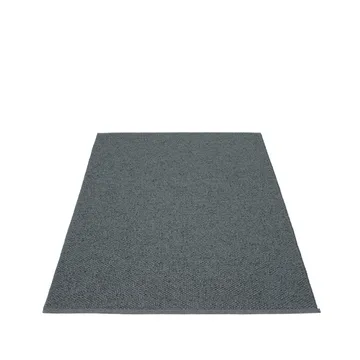 Svea matta - granit/black metallic, 140x220 cm - Pappelina