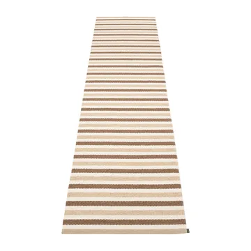 Teo gångmatta - Brown-beige, 70x300 cm - Pappelina