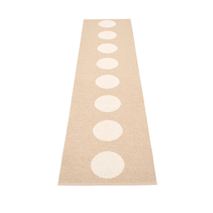 Vera gångmatta - beige/vanilla, 70x300 cm - Pappelina
