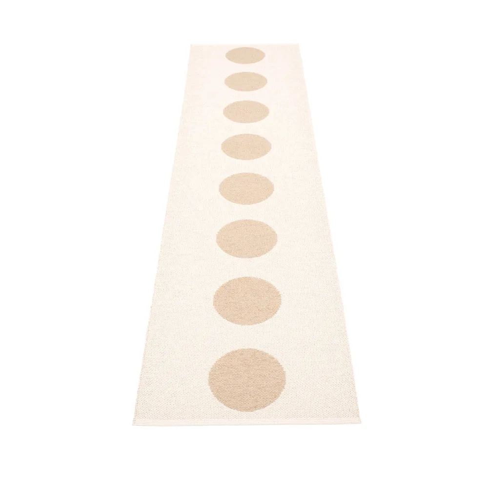 Vera gångmatta, beige/vanilla, 70x300 cm Pappelina