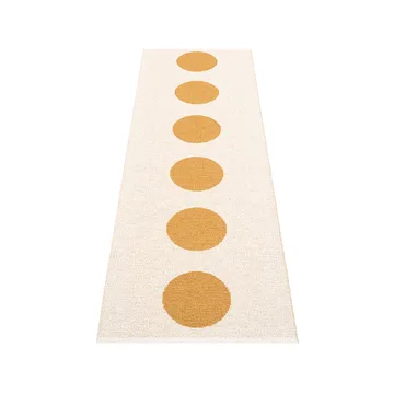 Vera gångmatta - ochre/vanilla, 70x300 cm - Pappelina