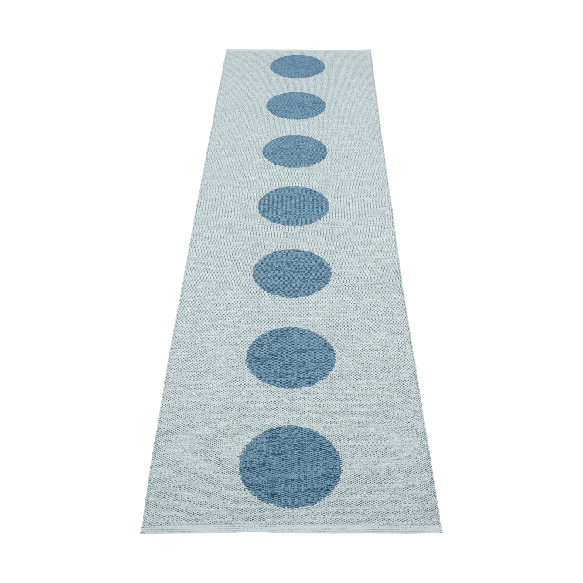 Vera Pop matta, Blue-blue fog 280x70 cm Pappelina