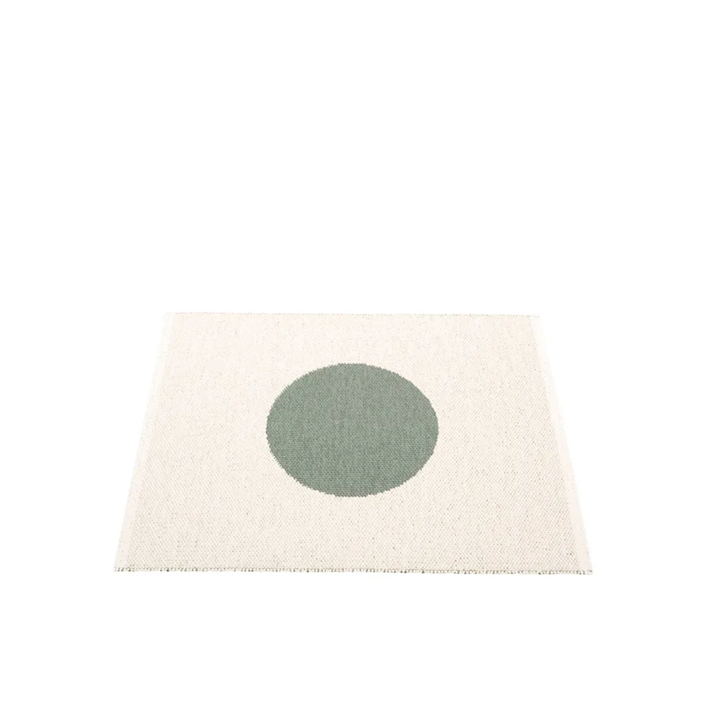 Vera small one matta, army/vanilla, 70x90 cm Pappelina