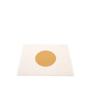 Vera small one matta - ochre/vanilla, 70x90 cm - Pappelina