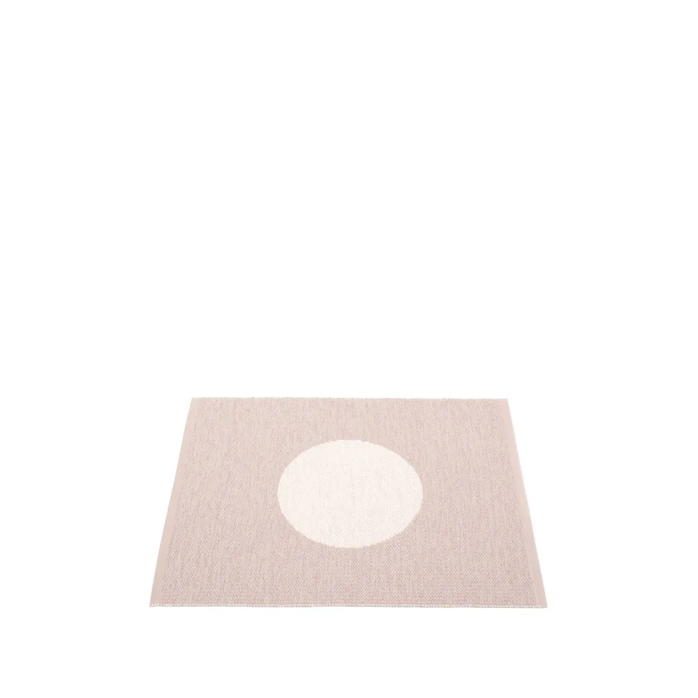 Vera small one matta, pale rose/vanilla, 70x90 cm Pappelina
