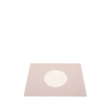 Vera small one matta - pale rose/vanilla, 70x90 cm - Pappelina