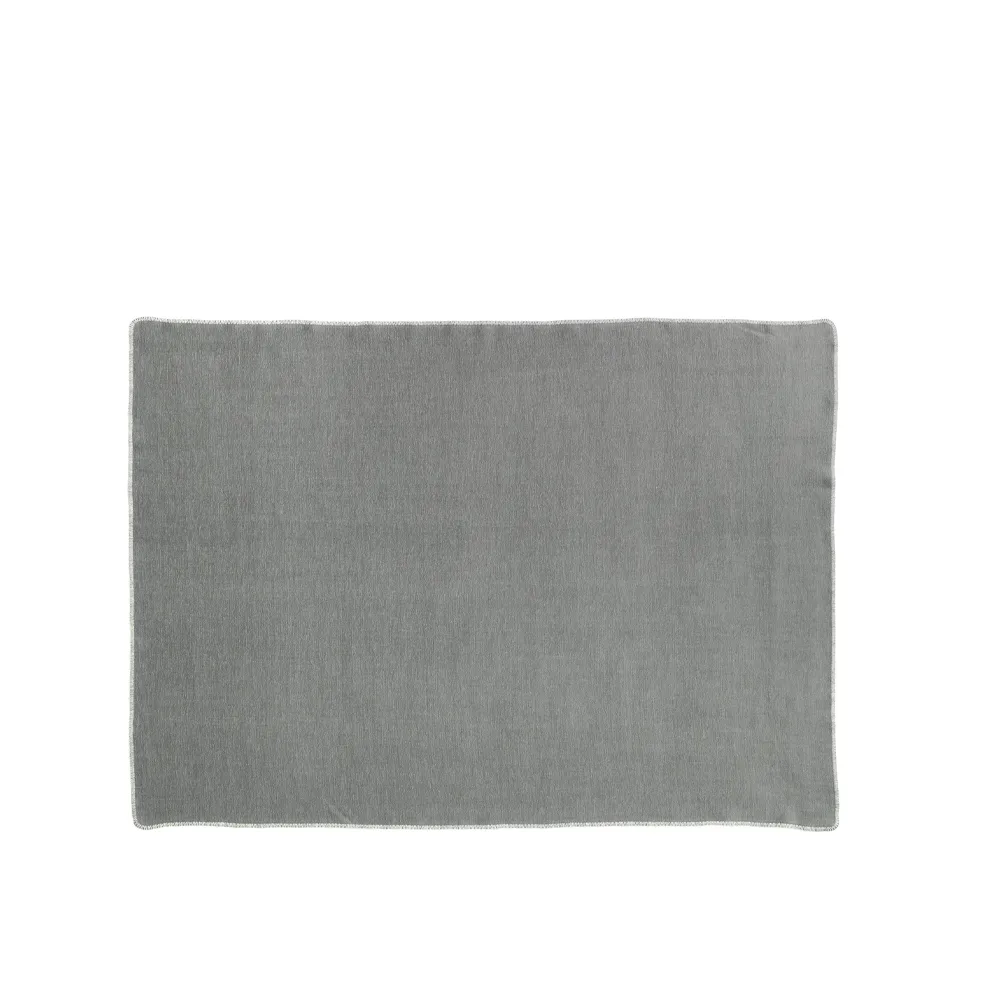 Ylva pläd, dark grey/charcoal Pappelina