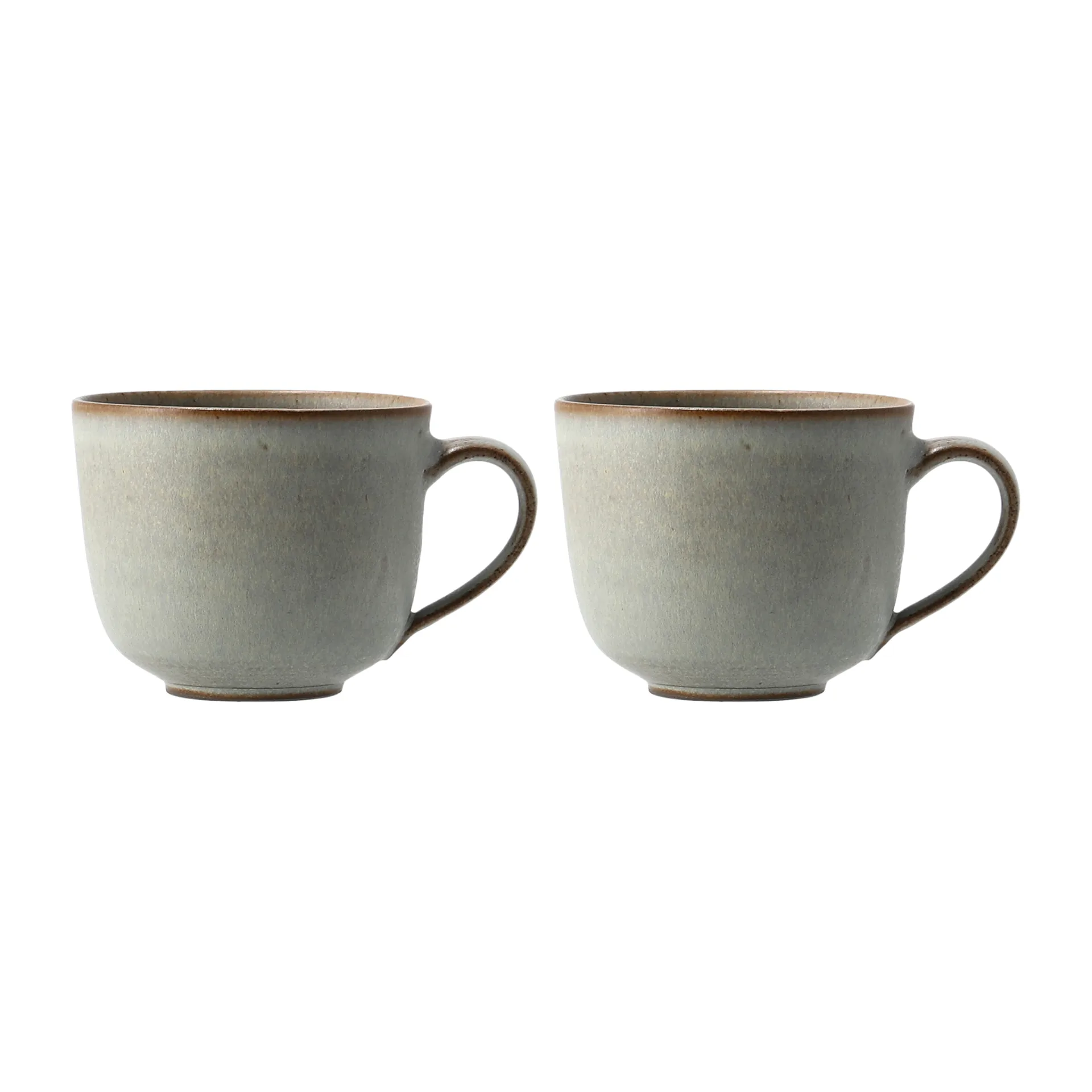 Lantliv kaffemugg 2-pack, Grå Paradisverkstaden