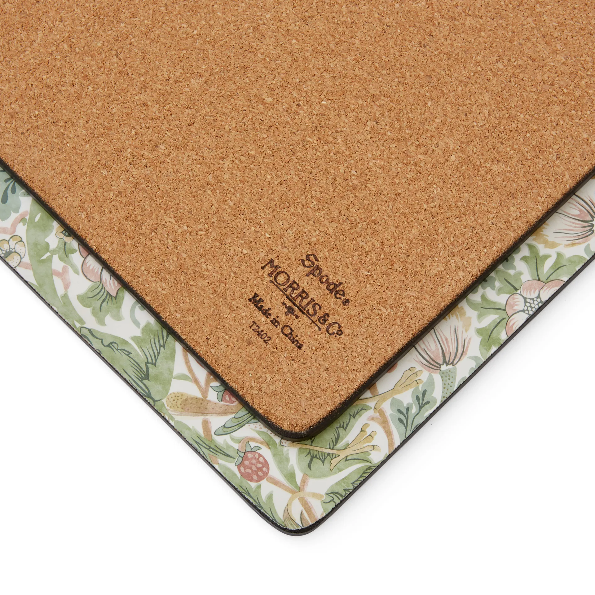 Strawberry Thief bordsunderlägg 30x40 cm 4-pack, Green Pimpernel