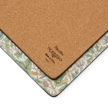 Strawberry Thief bordsunderlägg 30x40 cm 4-pack - Green - Pimpernel