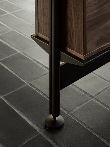 Pira G2 hyllsystem F C B Black/Walnut 248-255 cm - Pira