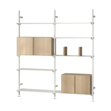 Pira G2 hyllsystem W A White/Oak - Pira