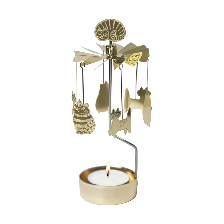 Lisa Larson katter änglaspel - Guld - Pluto Design