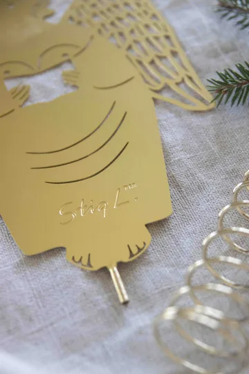 Stig L gingerbread angel tree topper julgranstopp - Mässing - Pluto Design
