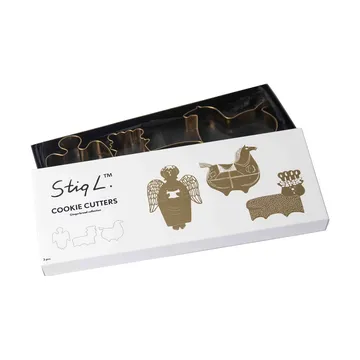 Stig L pepparkaksform 3 delar - Guld - Pluto Design