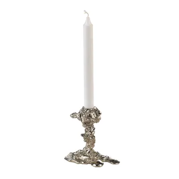 Drip ljusstake L 25 cm - Silver - POLSPOTTEN
