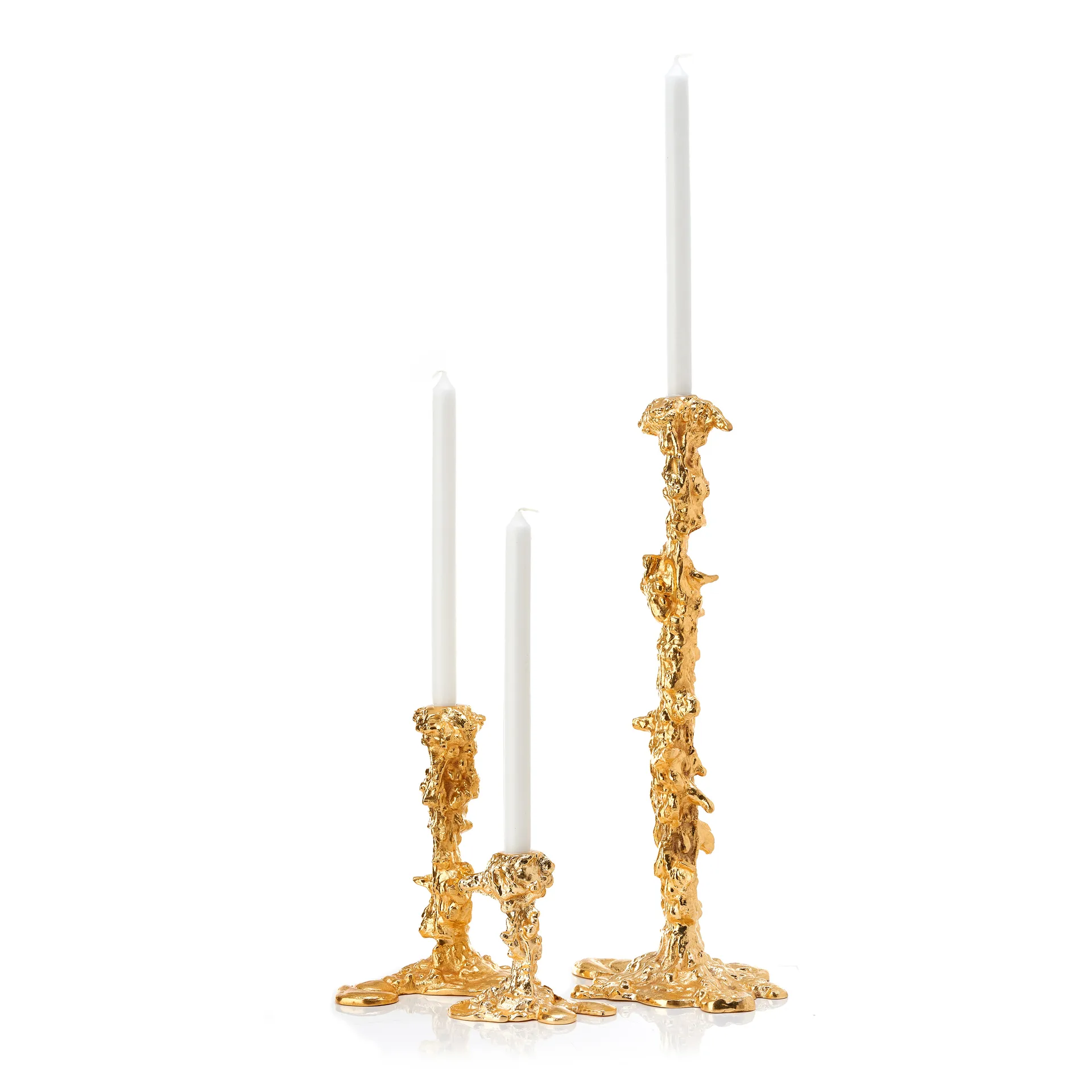 Drip ljusstake XXL 50 cm, Guld POLSPOTTEN