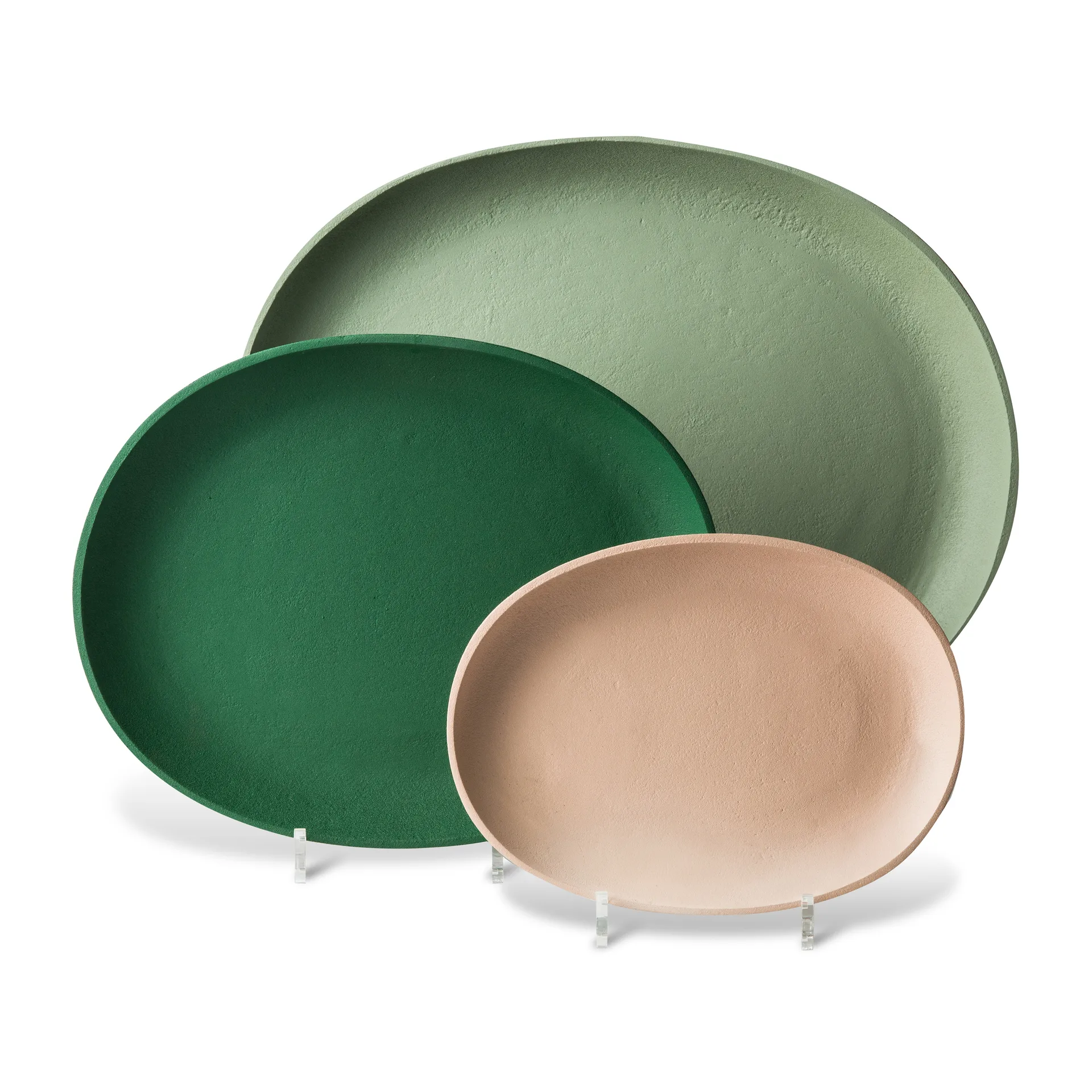Greek bricka 3 delar, Dark green POLSPOTTEN