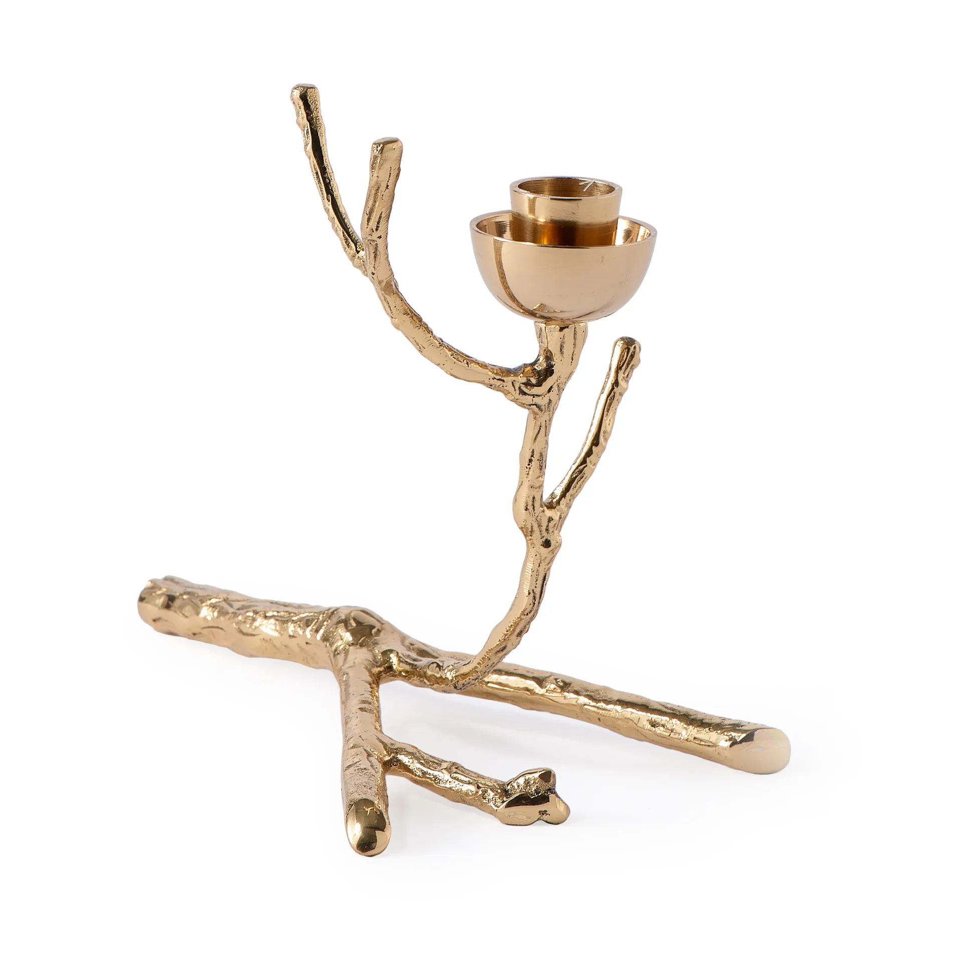 Twiggy ljusstake XS 14 cm, Guld POLSPOTTEN