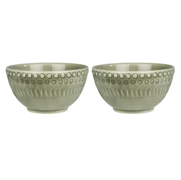 Daisy skål 35 cl 2-pack - Faded army (grön) - PotteryJo