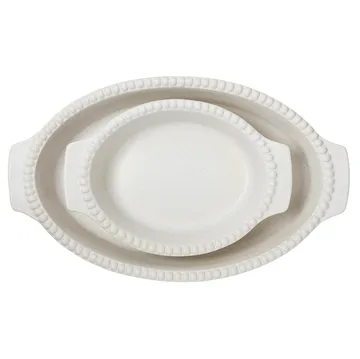 Daria ugnsform 35 cm - Cotton white - PotteryJo