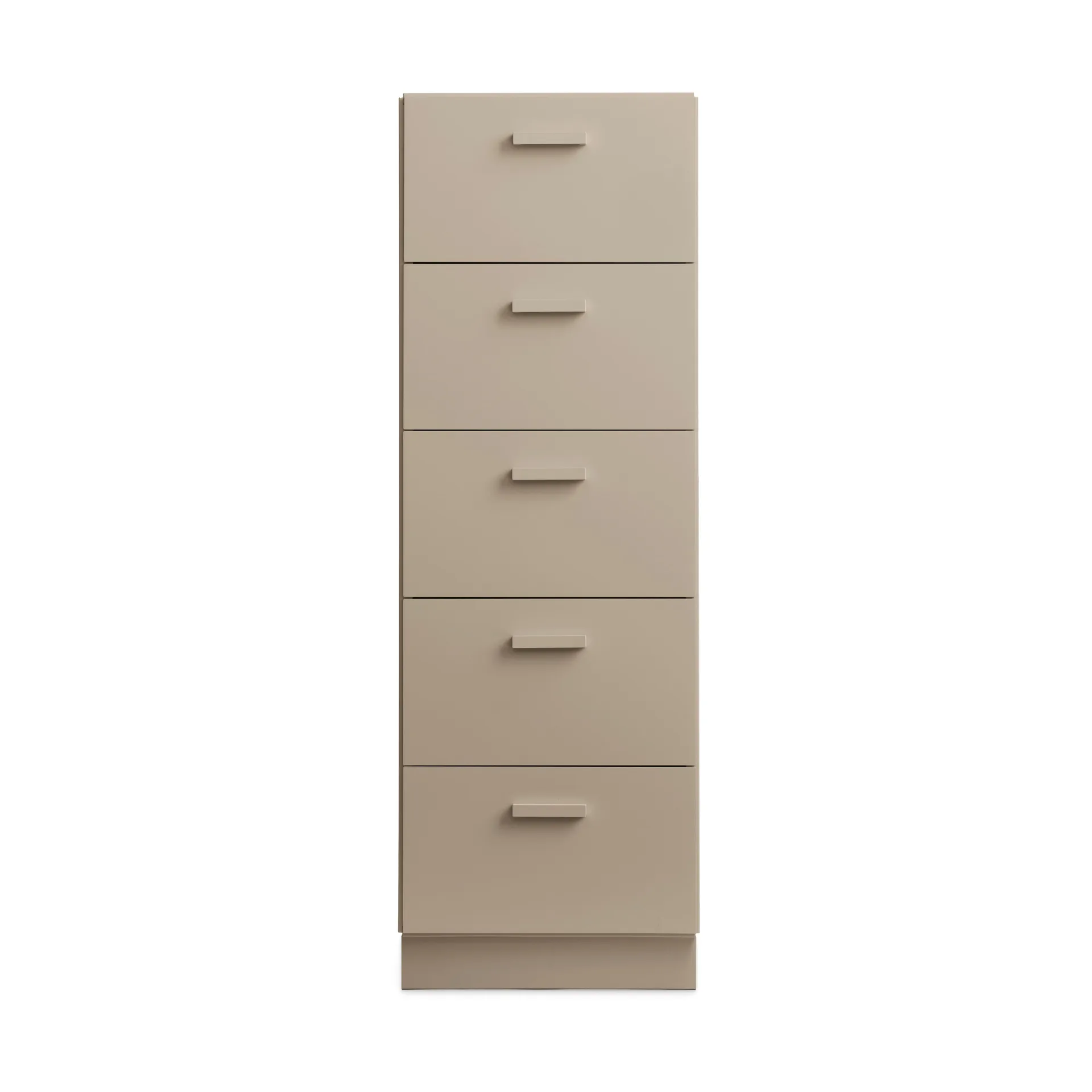 Relief byrå hög med sockel 41x115 cm beige Relief
