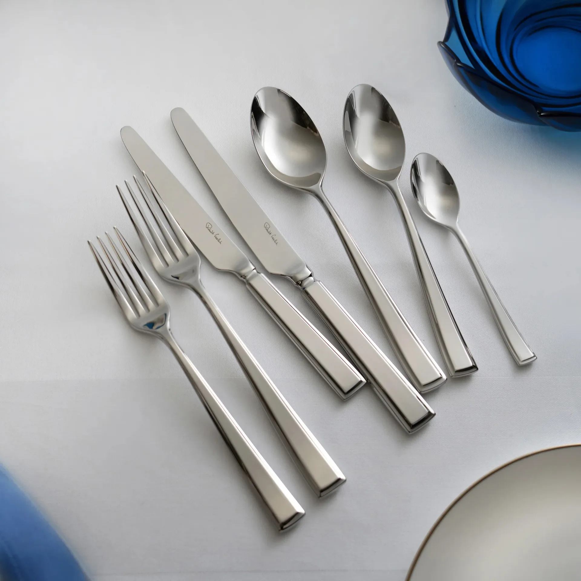 Fairford bright bestickset, Rostfritt stål, 42 delar Robert Welch