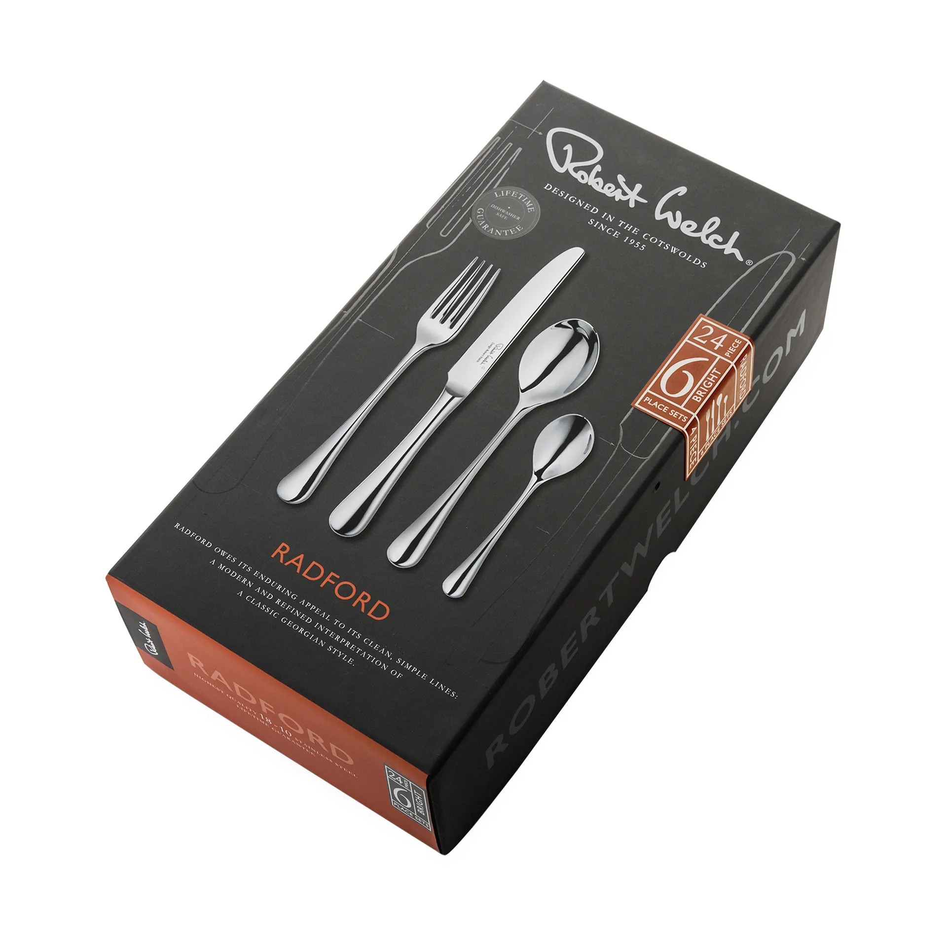 Radford bestickset blank, 24 delar Robert Welch