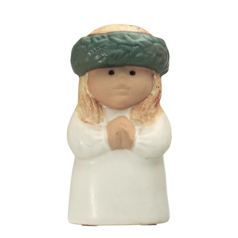 Adventsbarn Lucia, vit-grön Rörstrand