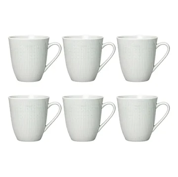 Swedish Grace mugg 50 cl 6-pack Dimma (grå) - Rörstrand