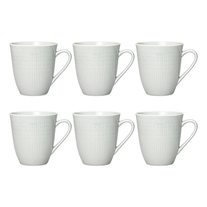 Swedish Grace mugg 50 cl 6-pack Dimma (grå) - Rörstrand