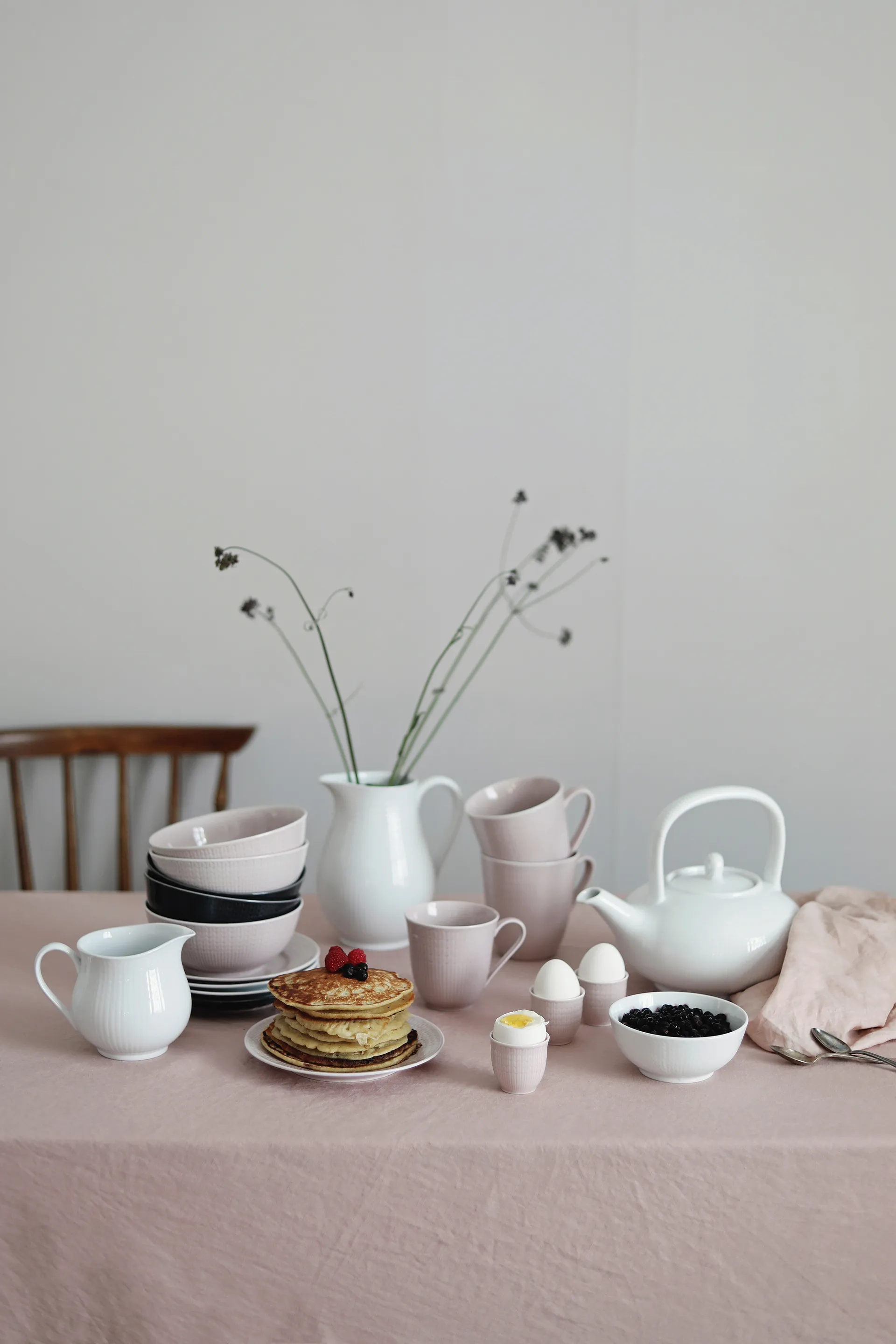Swedish Grace skål 60 cl, Ros (rosa) Rörstrand