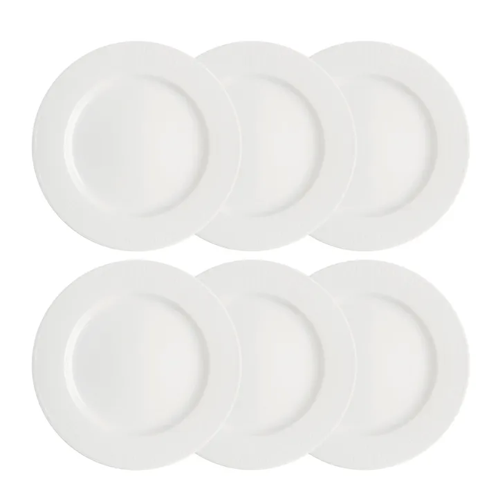 Swedish Grace tallrik 27 cm 6-pack snö (vit) - Rörstrand
