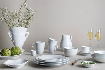 Swedish Grace tallrik Ø27 cm 8-pack - Snö (vit) - Rörstrand