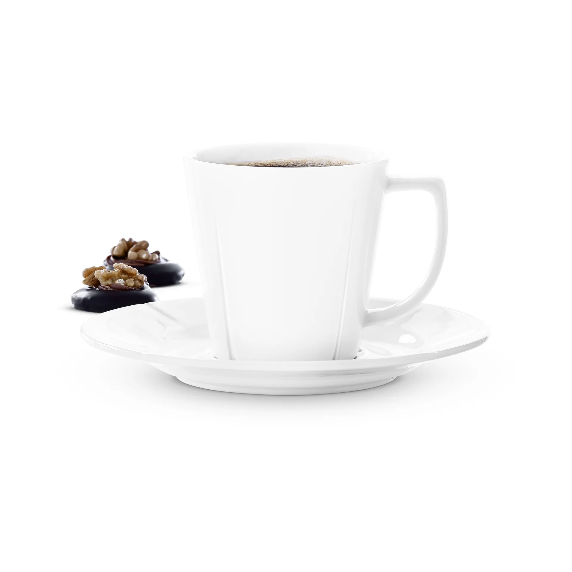 Grand Cru kaffekopp med fat 26 cl 4-pack, Vit Rosendahl