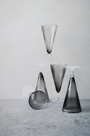 Grand Cru Nouveau champagneglas 20 cl 2-pack - Smoke - Rosendahl