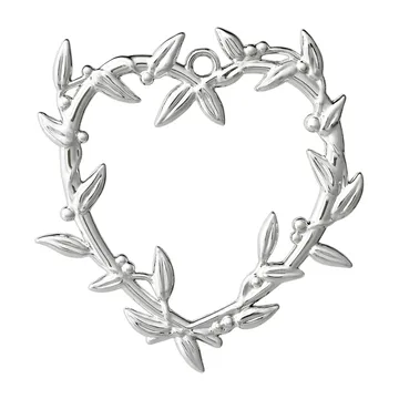 Karen Blixen mistel hjärta julhänge 7 cm - Försilvrad - Rosendahl