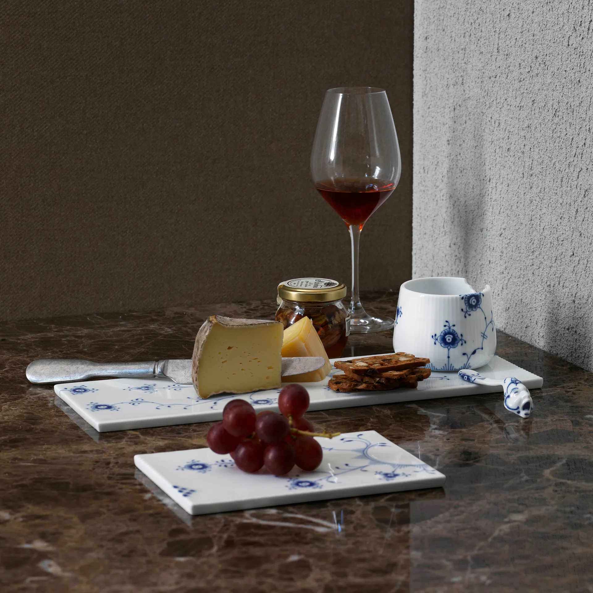 Blue Elements serveringsbricka, 18 cm Royal Copenhagen
