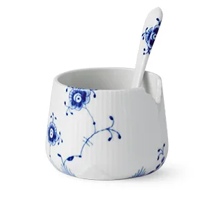 Blue Elements sockerskål med sked, 20 cl Royal Copenhagen