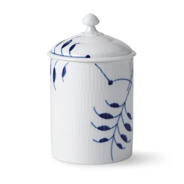 Blue Fluted Mega burk med lock - 16 cm - Royal Copenhagen