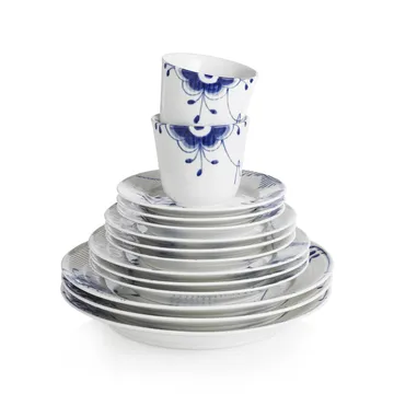 Blue Fluted Mega djup tallrik - Ø 17 cm - Royal Copenhagen