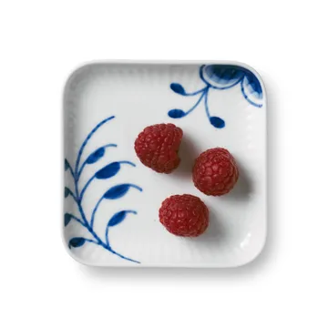 Blue Fluted Mega kvadratisk tallrik - 9x9 cm - Royal Copenhagen
