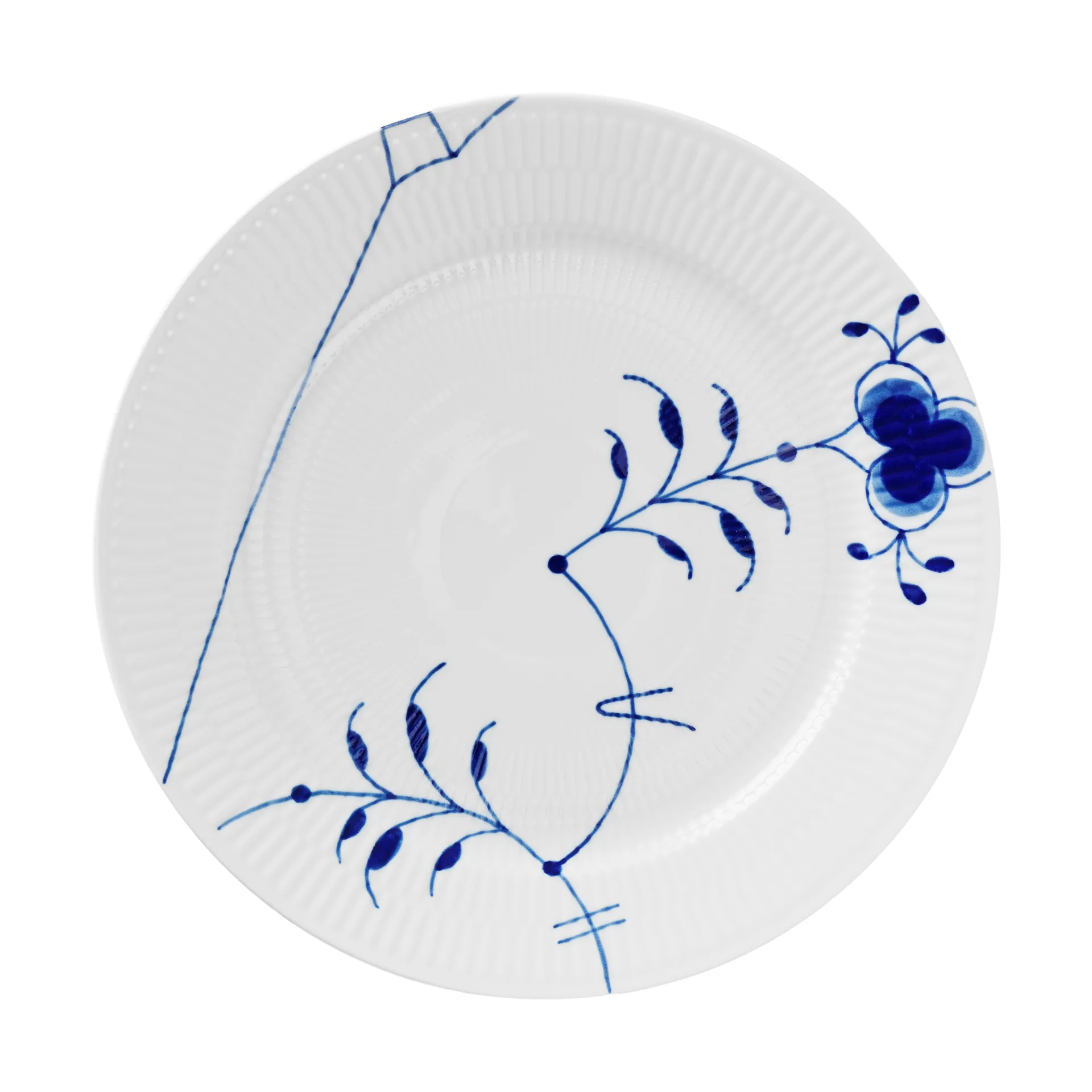 Blue Fluted Mega Limited Edition tallrik Ø27 cm, White-blue Royal Copenhagen