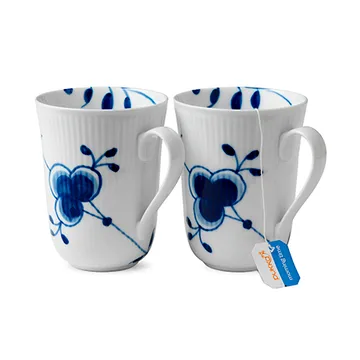 Blue Fluted Mega mugg 2-pack - 36 cl - Royal Copenhagen